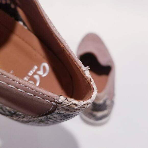 ARA Shoes Luftpolster Snake Print Studded Slip On Loafer - Picture 9 of 13